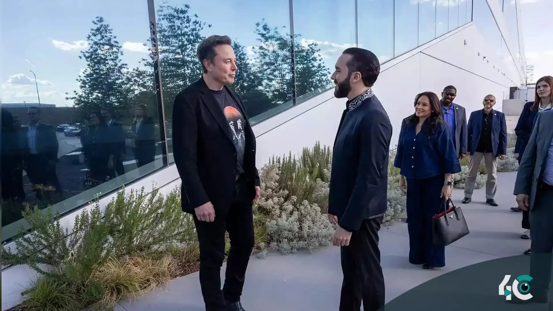 Bukele meets elon musk