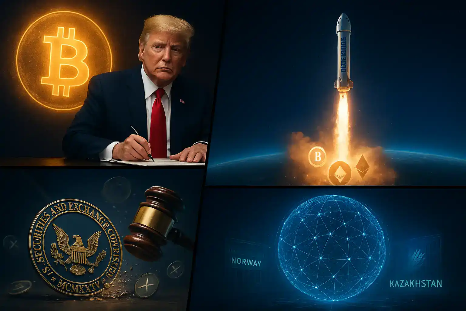 Blue origin bitcoin jeff bezos stable coin donald trump