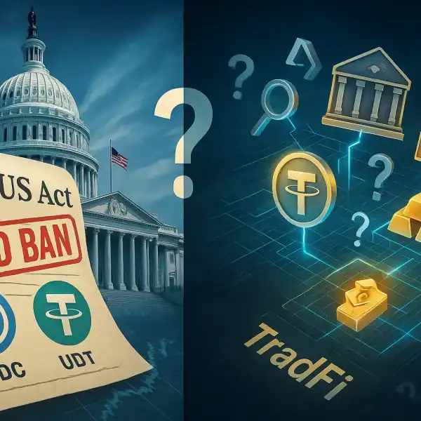Genius act bans yield bearing stablecoins