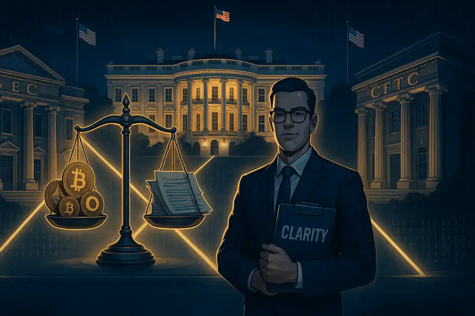 White house crypto report sec cftc