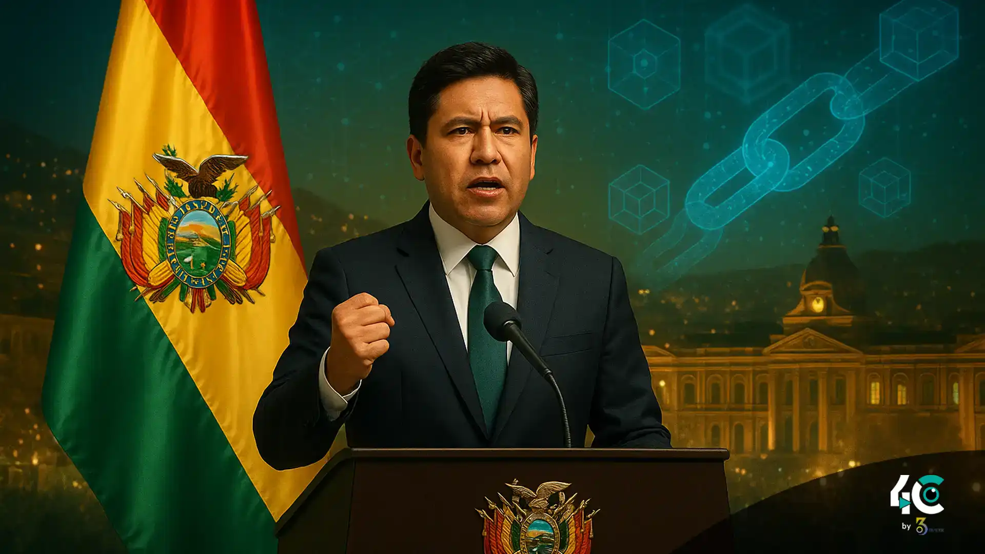 Bolivia new president backs blockchain government corruption