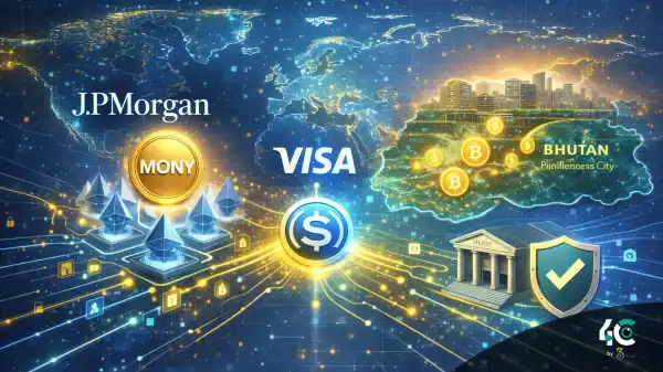 4c by 360 crypto chronicle JPMorgan Bhutan VISA USDC Bitcoin