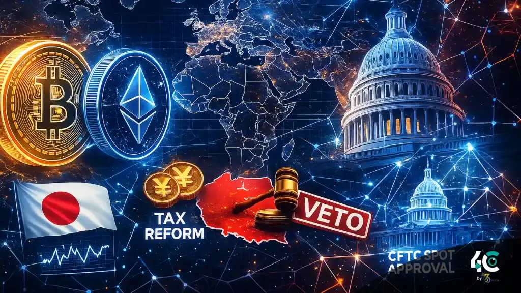 Crypto Chronicle Japan Crypto Tax, CFTC Approves Spot Crypto Trading, Poland Vetoes Bill