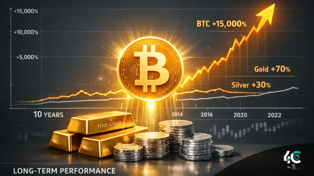 Bitcoin outperformed gold and silver