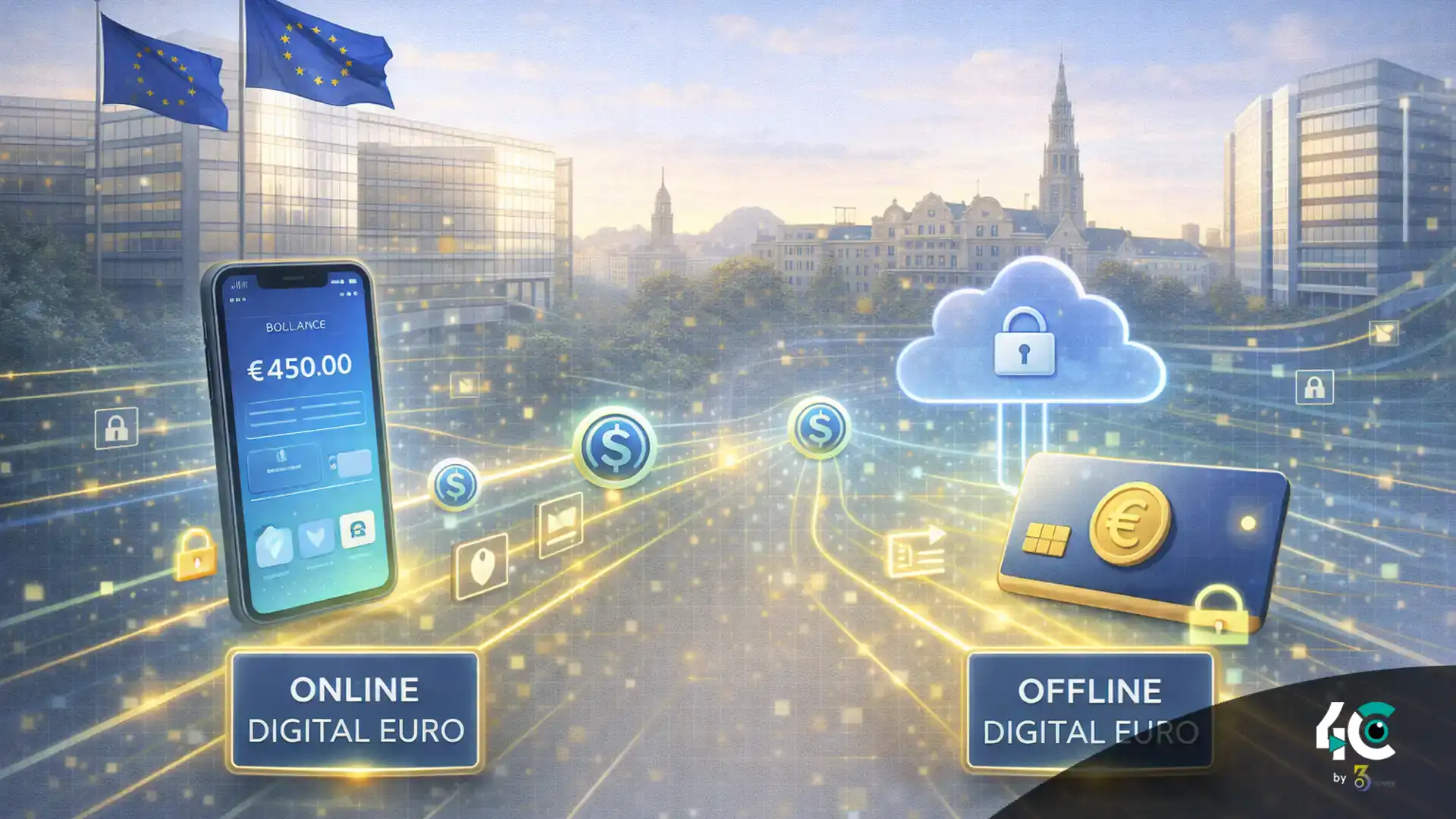 Eu endorses offline online digital euro stablecoin
