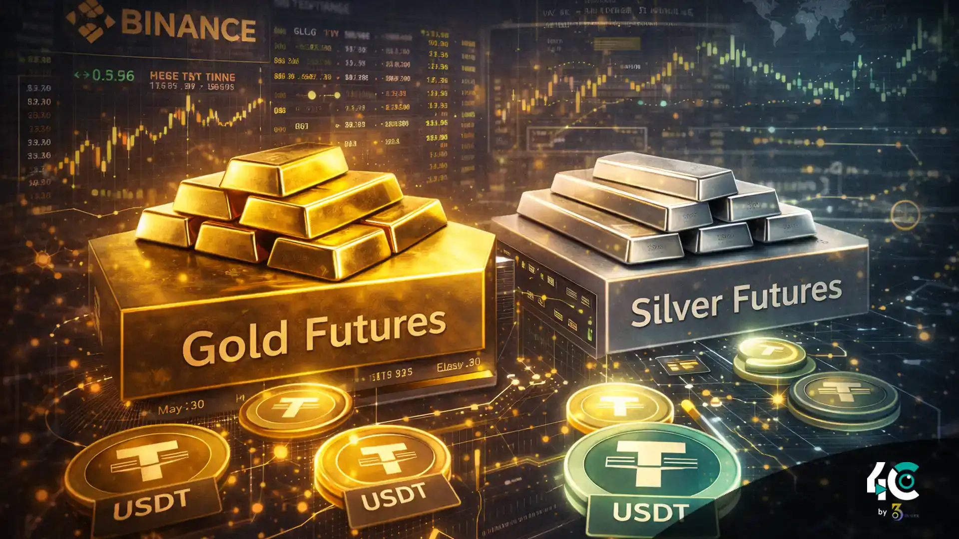 Binanceexpandsintopreciousmetalswithgoldsilverfuturessettled 4c by 360trader Binance precious metals gold and silver usdt