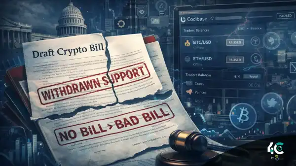 Coinbase pulls support for crypto bill
