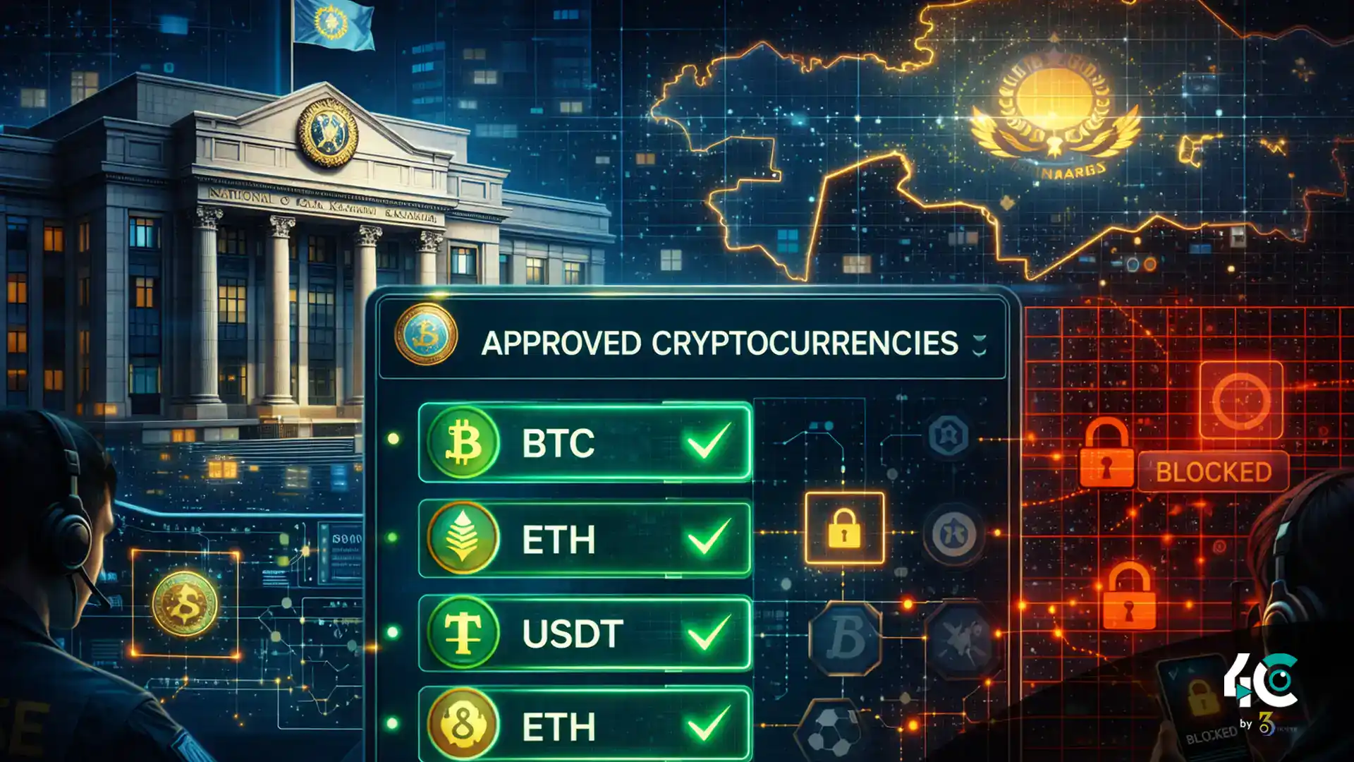 Kazakhstan crypto trading central bank approved coins