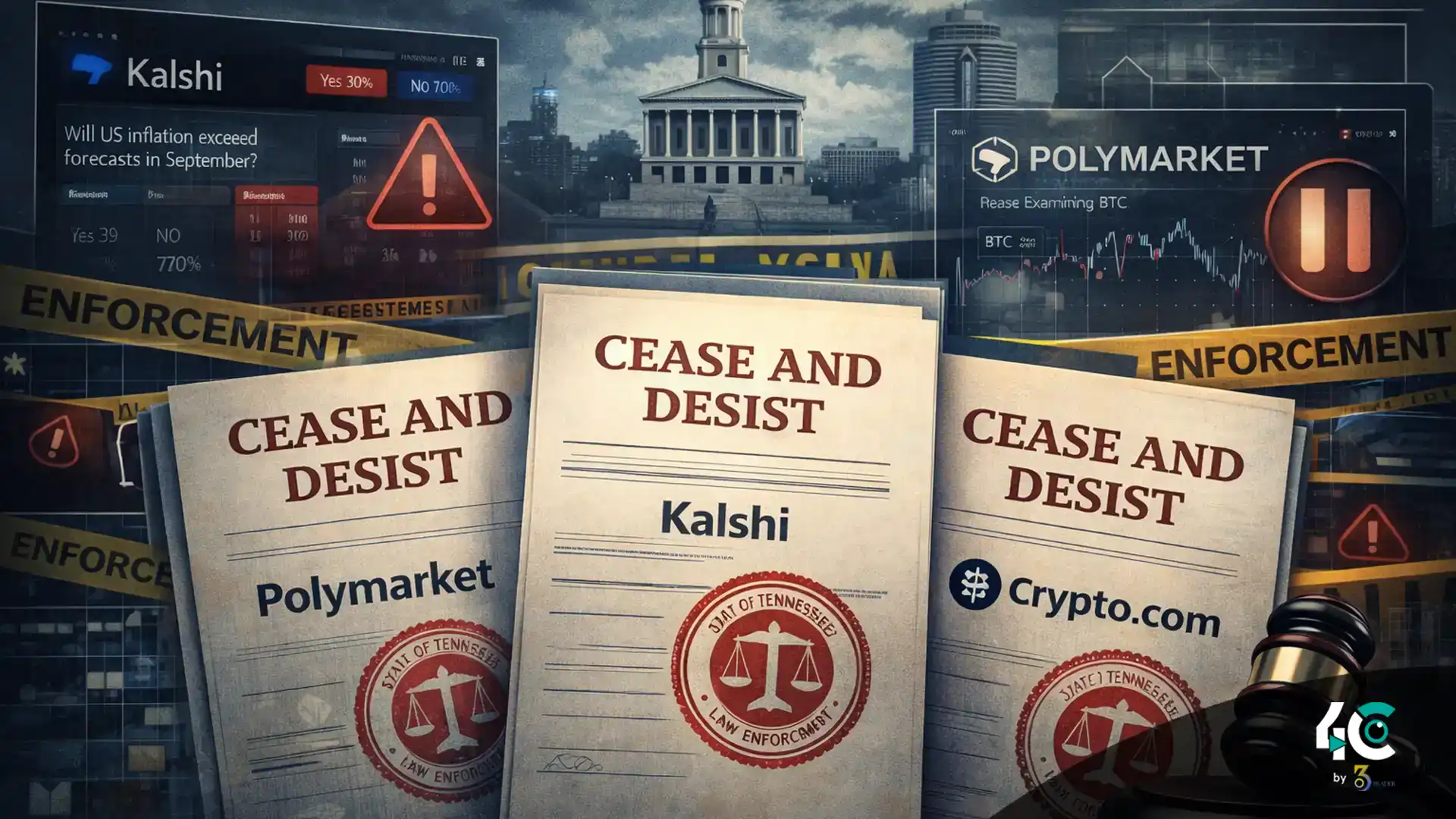 Tennesseesendsceaseanddesistletterstokalshipolymarket 4c by 360trader Tennessee sends cease and desist letters to kalshi polymarket