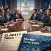 trump officials meet banks crypto companies clarity act